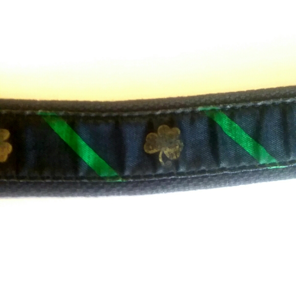 VINEYARD VINES Navy & Brown Brass Buckle Belt - Picture 5 of 7